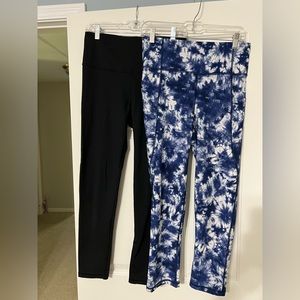 Two pairs of leggings for one great price!  EUC Gap leggings - Size medium tall